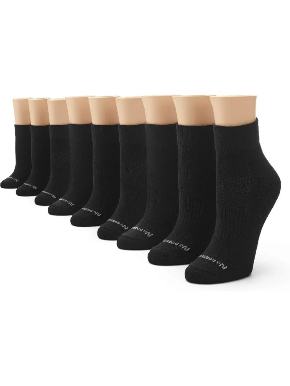 Cushioned Mesh Quarter Ankle Socks for Women - Premium Comfort & Breathability